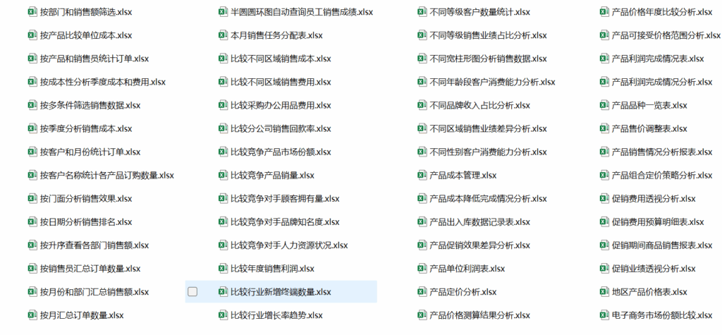 图片[6]-4000套Excel模板（财务+人力+行政+销售+生产+可视化等）打工人提速神器-Excel表格学院，系统一站式学Excel!